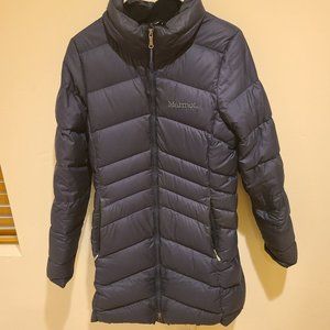Marmot Montreal Puffer Coat Navy Blue Small
